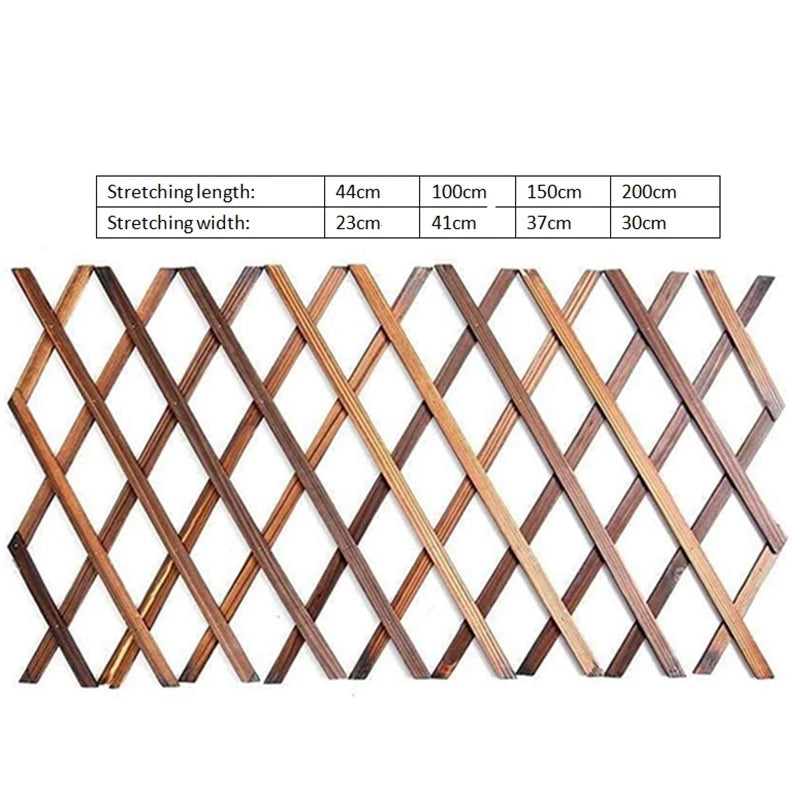 grille jardin bois marron structure diagonale moderne extensibleextérieur decoration escalade tapis