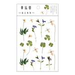 fleurs séchées décoratives naturelles adhésives transparentes variées sacs enfants papeterie mignonne