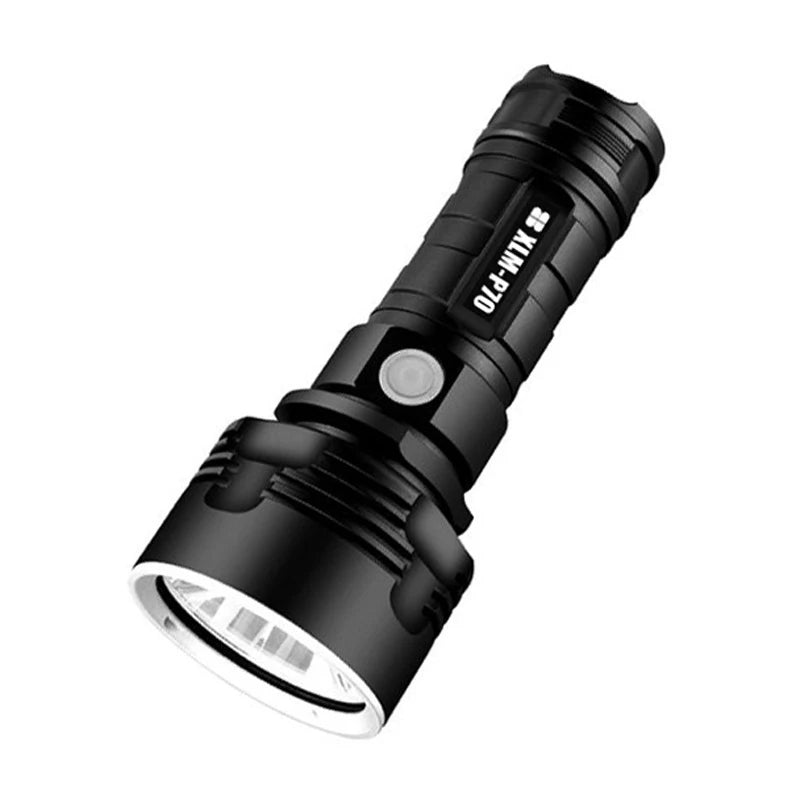 torche led rechargeable ultra lumineuse résistante choc camping sécurité extérieur 5w 1000lm