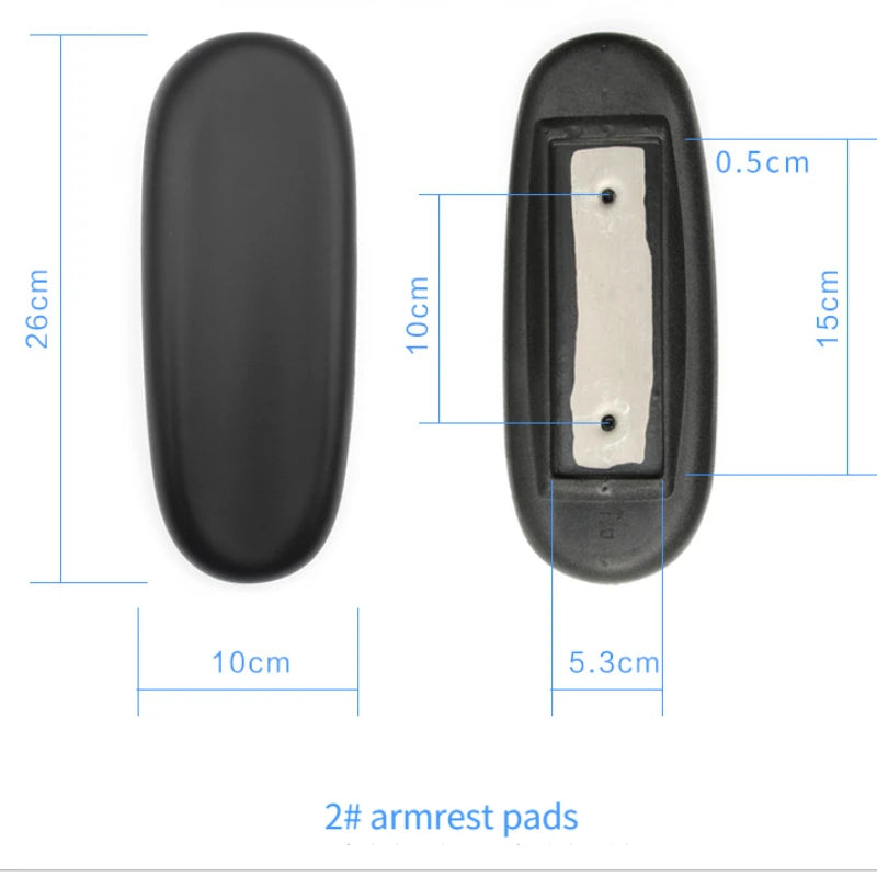 appuie bras chaise plastique noir moderne réglable pièces fixations