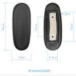 appuie bras chaise plastique noir moderne réglable pièces fixations