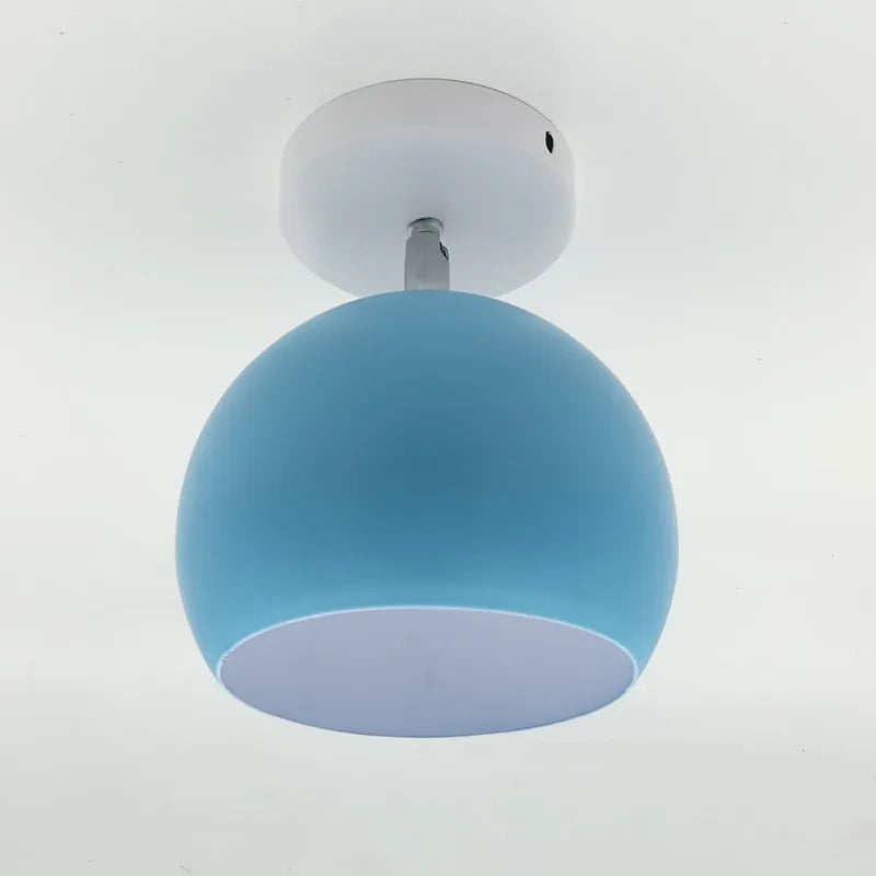 lampe suspension vert moderne minimaliste nordique matériau métal interrupteur bouton