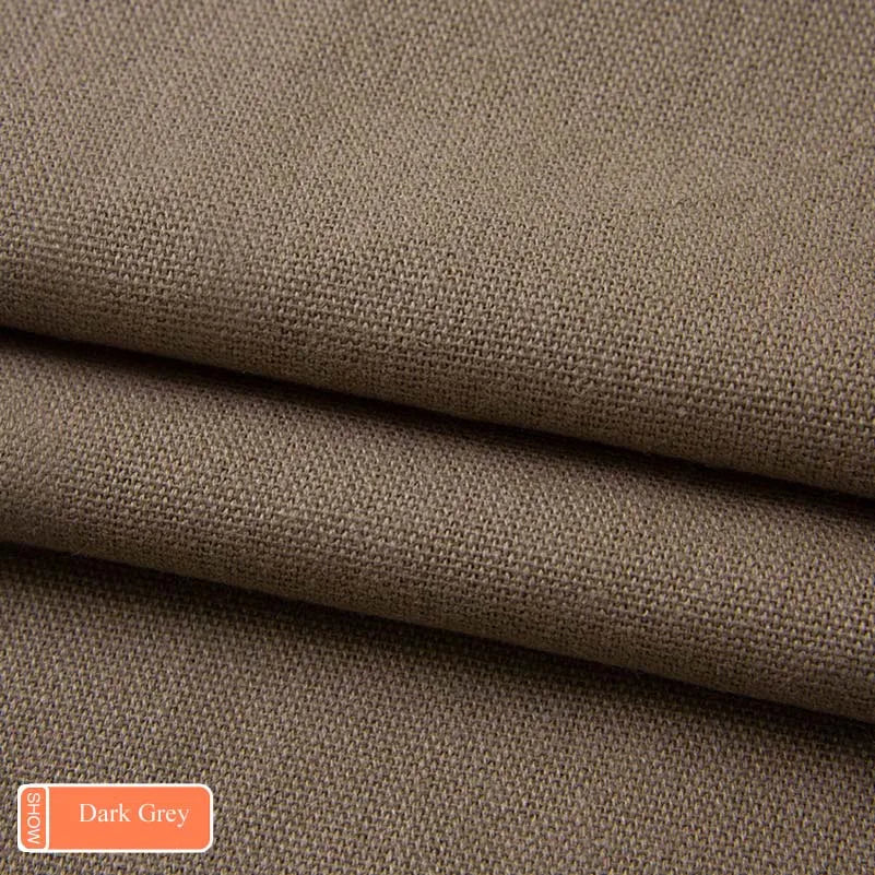 tissu toile coton résistant couture bricolage ameublement textile solide couleur unie 145cm