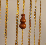 Rideau de perles en buis blanc pour chambre