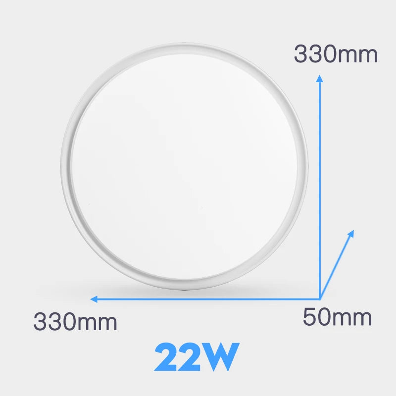 plafonnier led moderne plaque lumineuse blanche minimaliste salon maison éclairage intérieur plat