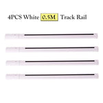 rails lumière led blanc noir moderne connecteurs ampoules led