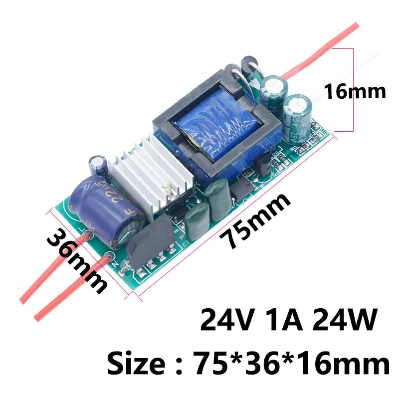 transformateur led 12v 24v alimentation 1a 2a 3a 6w 12w 24w 36w circuits imprimés