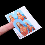 autocollants religieux saints anges bleu rouge blanc doré noir adhésifs décoration église craft stickers