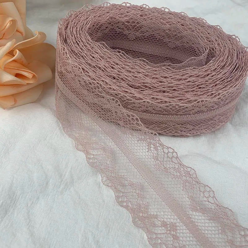ruban dentelle filet brodé élégant décoration mariage couture tissu décoratif bordure artisanat