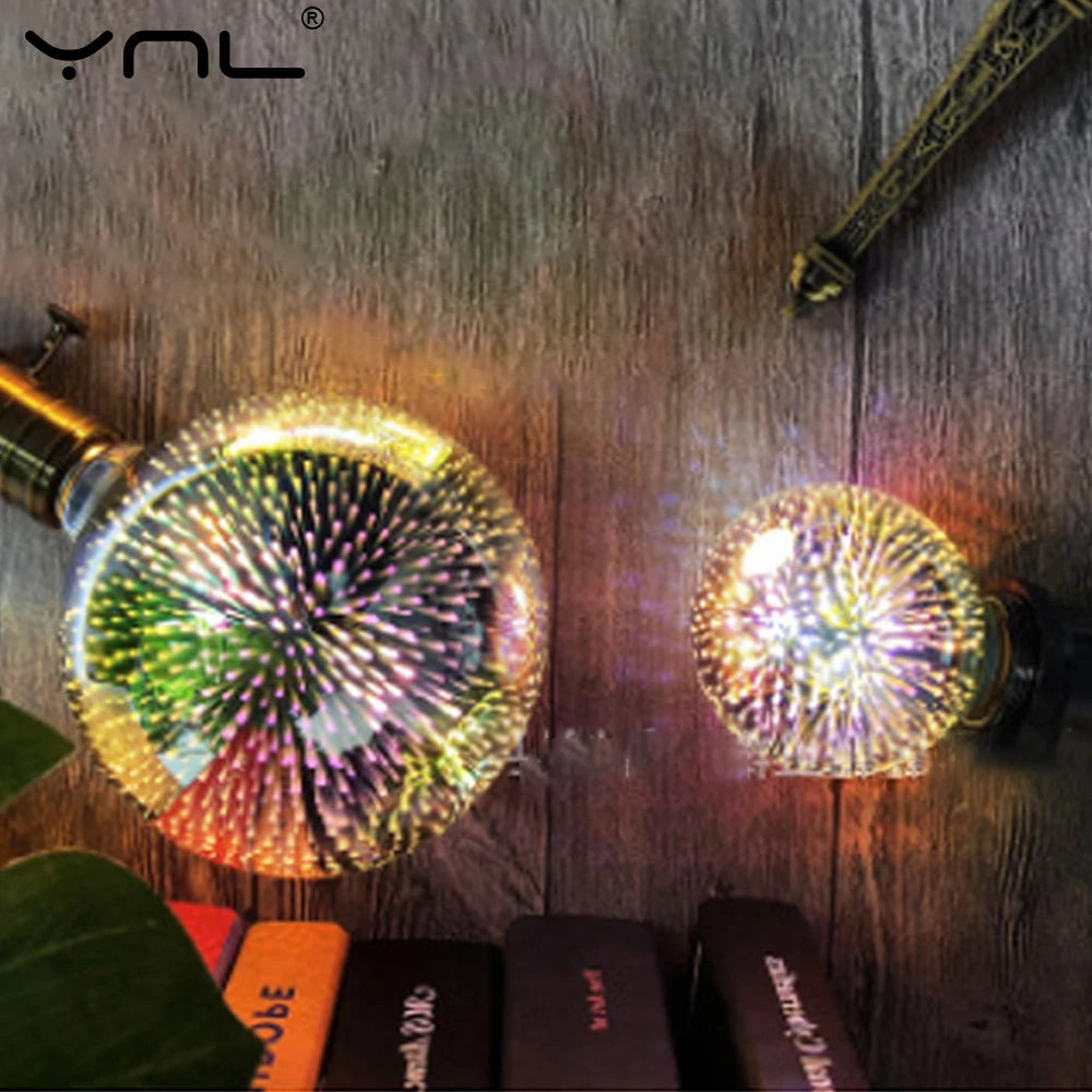 ampoule led multicolore fibres optiques lumineuses moderne globe terrestre e27 220v 30000h a60 g80