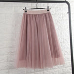 jupe tulle élastique classique femme rose gris noir vert bleu translucide junior printemps été