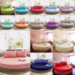 draps lit ronds coton extra doux couverture respirante diamètre large couleur