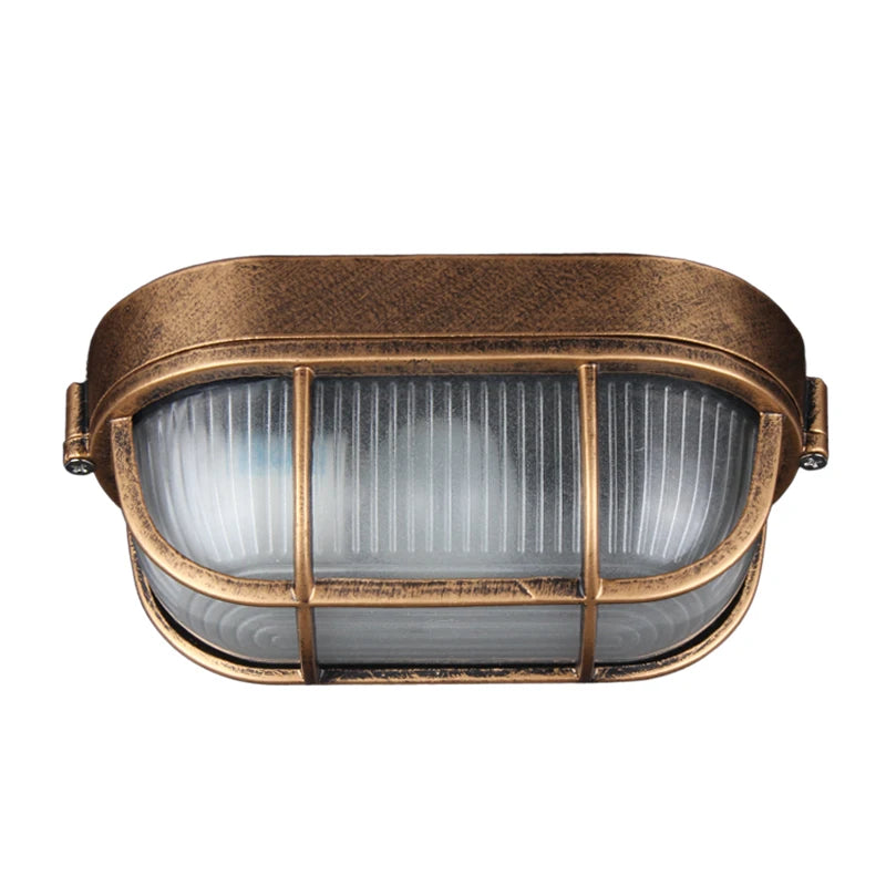 lampe murale vintage industrielle bronze gris translucide éclairage extérieur ip65 e27 led fixations