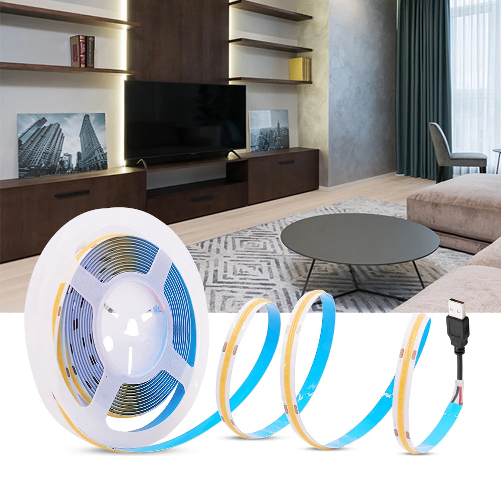 Ruban LED COB 320LED/m en action