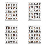 impression toile illustration chien réaliste salon chambre décoration mur opaque graphique