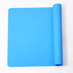tapis cuisine silicone moderne vert bleu rouge orange marron uni durable respectueux environnement