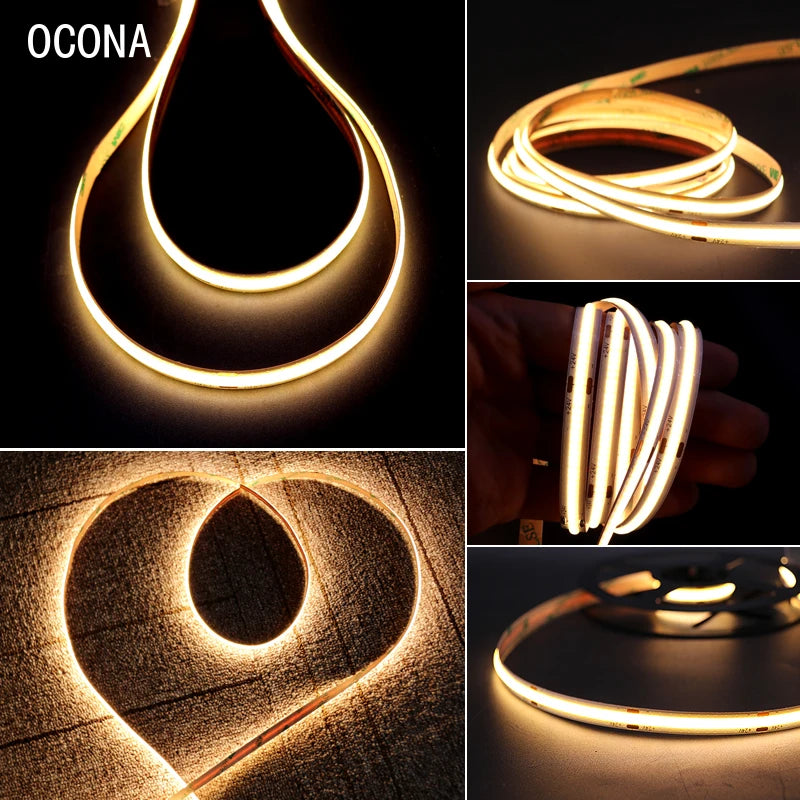 Ruban led flexible blanc adhésif moderne 24v 480 leds 50000 heures