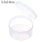 boîtes rangement transparentes plastique recyclable petites pièces bijoux organisation round pratique