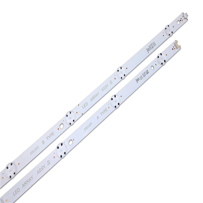 barre éclairage led industrielle blanc points noirs clips 990mm 9led bande