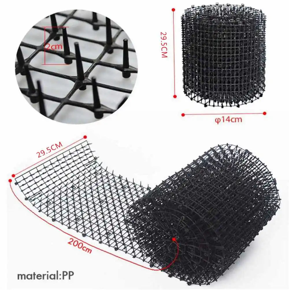 filet anti chat jardin protection plantes barrière plastique noir blanc répulsif animaux extérieur