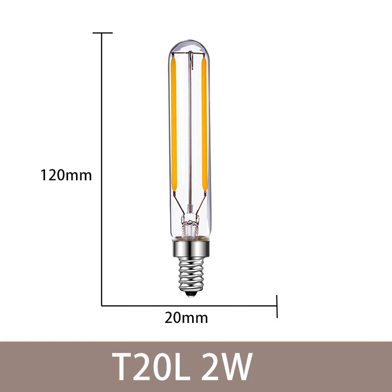 ampoules led filament dorés transparentes e12 e14 4w 6w 2700k 360° modernes 25000h