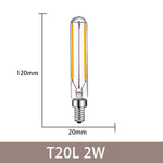 ampoules led filament dorés transparentes e12 e14 4w 6w 2700k 360° modernes 25000h