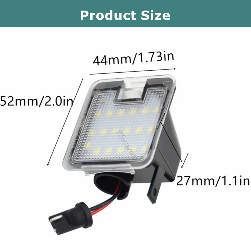 lampe led gris moderne ford focus kuga escape clips câbles 2400 lumens 12v