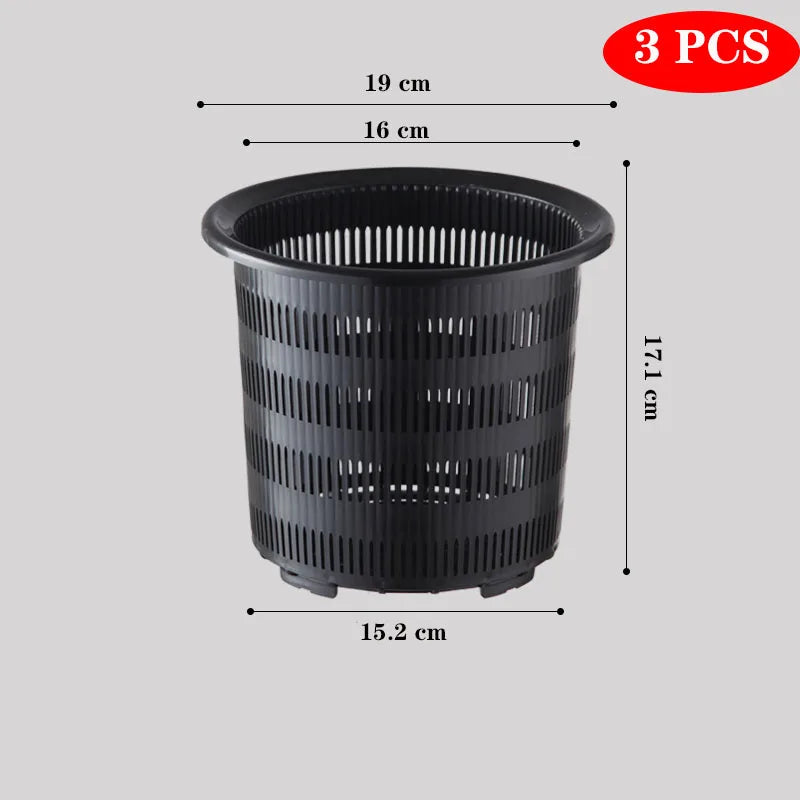 pots fleurs modernes perforés jaune vert orange blanc noir 10cm 12cm 16cm 20cm