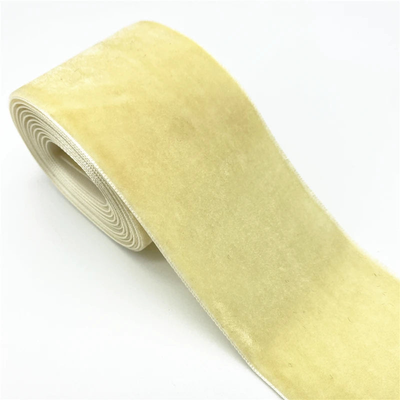 ruban velours couleur unie opaque classique polyester pouces décoration mariage emballage cadeau artisanat