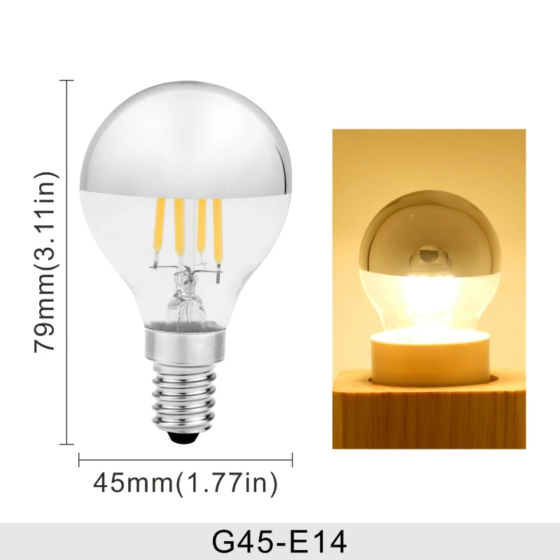 ampoules led filament vintage opalescent e14 e27 transparentes globe 60w équivalent blanc chaud