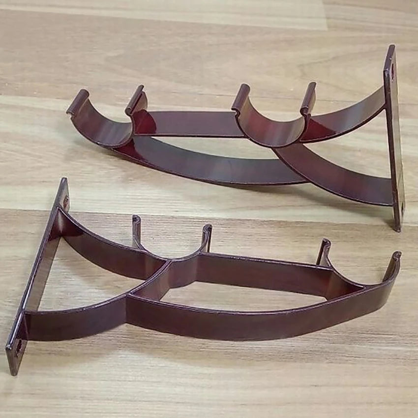 Support de barre de rideau double en alliage d'aluminium rouge