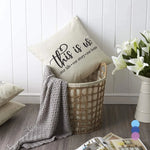 coussin carré imprimé lettres décoration intérieure maison salon chambre 45x45cm this is us