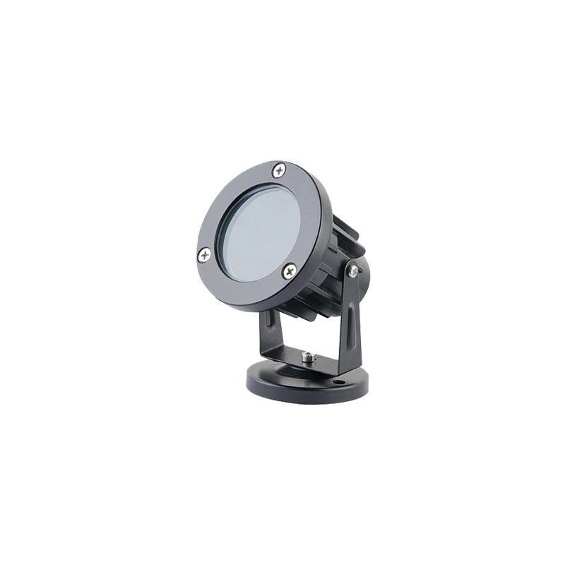 projecteur led moderne étanche noir vis fixation ip65 lumière extérieure jardin industrielle