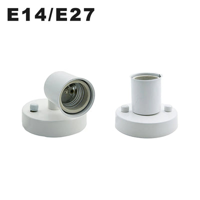 Support de lampe orientable E14 180° blanc