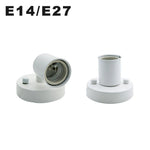 socle ampoule E14 E27 blanc noir chrome vis métal moderne minimaliste DIY