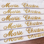 Serviette de bain brodée personnalisée coton blanc