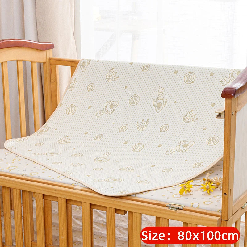 couverture bébé coton douce nuages dorés rose clair bleu clair texturée 36 mois