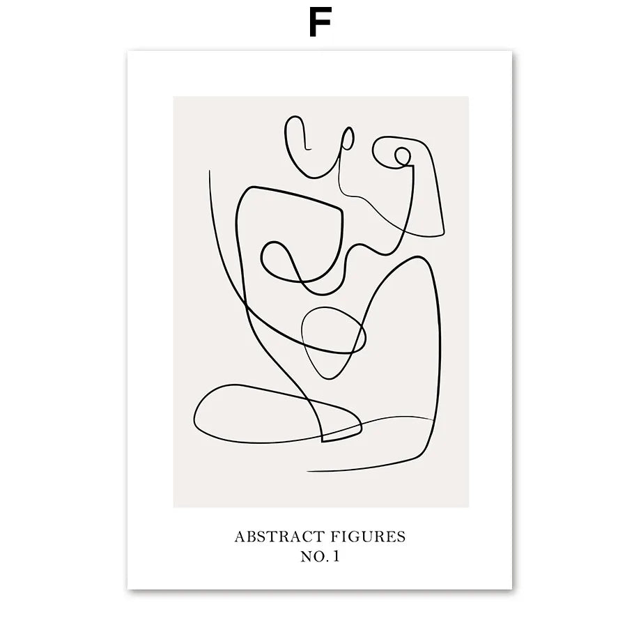 Cette image abstraite en noir et blanc représente des formes géométriques et organiques fluides, créant une composition dynamique et épurée.