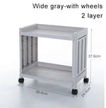 chariot rangement blanc moderne plateaux roulettes support cuisine respectueux environnement