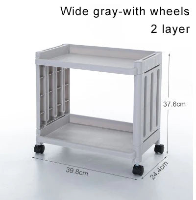 chariot rangement blanc moderne plateaux roulettes support cuisine respectueux environnement