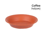 assiettes rondes modernes différentes tailles noir blanc orange solides intérieur extérieur