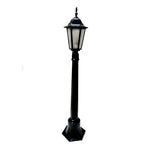 lampe rue or noir classique ip55 led 85265v éclairage public aluminium brillant vintageextérieur
