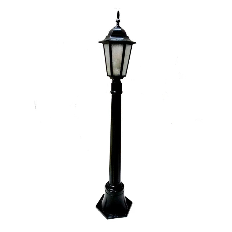 lampe rue or noir classique ip55 led 85265v éclairage public aluminium brillant vintageextérieur