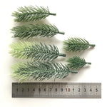 décoration intérieure branche artificielle sapin feuilles vert naturelle clips diy 50 pièces festive mariage