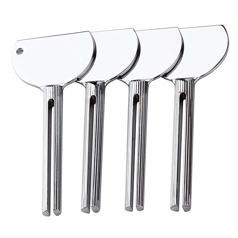 squeeze tube dentifrice acier inoxydable moderne facile nettoyer argenté lisse rainuré utilitaire 3.5cm 8.5cm