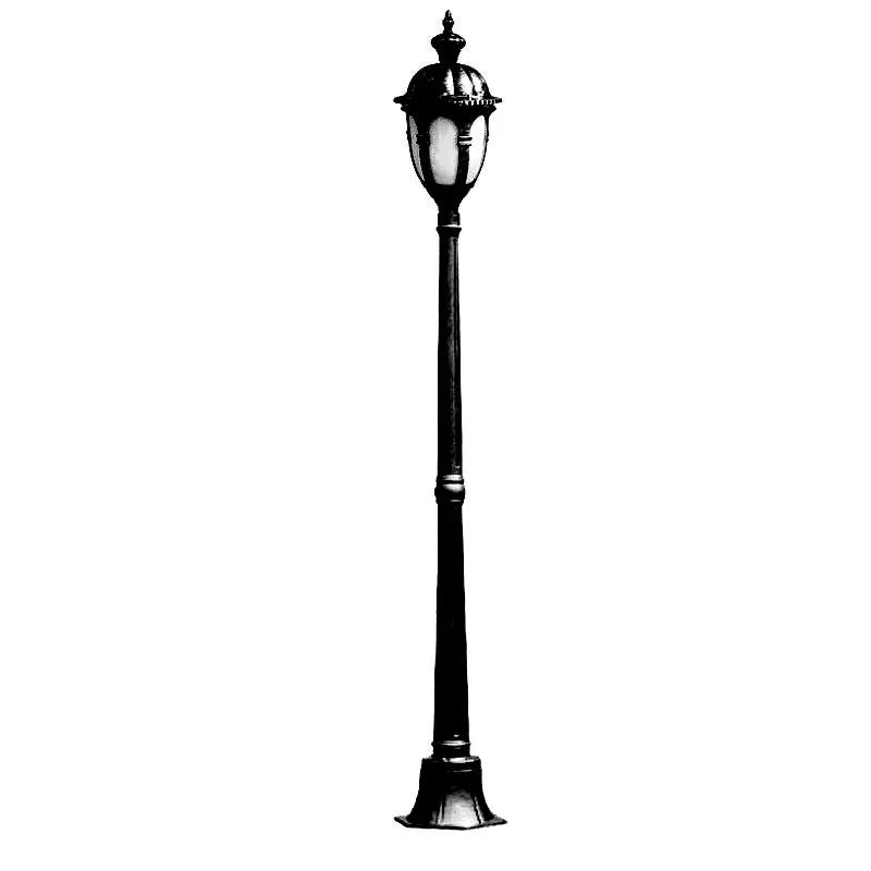 lampe rue or noir vintage classique éclairage public ip65 led moderne aluminiumextérieur