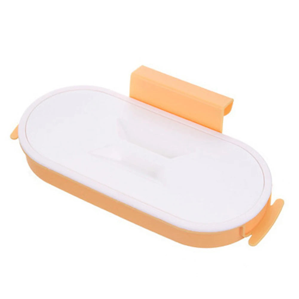 sac poubelle suspendu blanc gris clips utilisation multiple moderne pratique cuisine organisateur