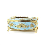 boîte mouchoirs ornements floraux strass blanc or rouge