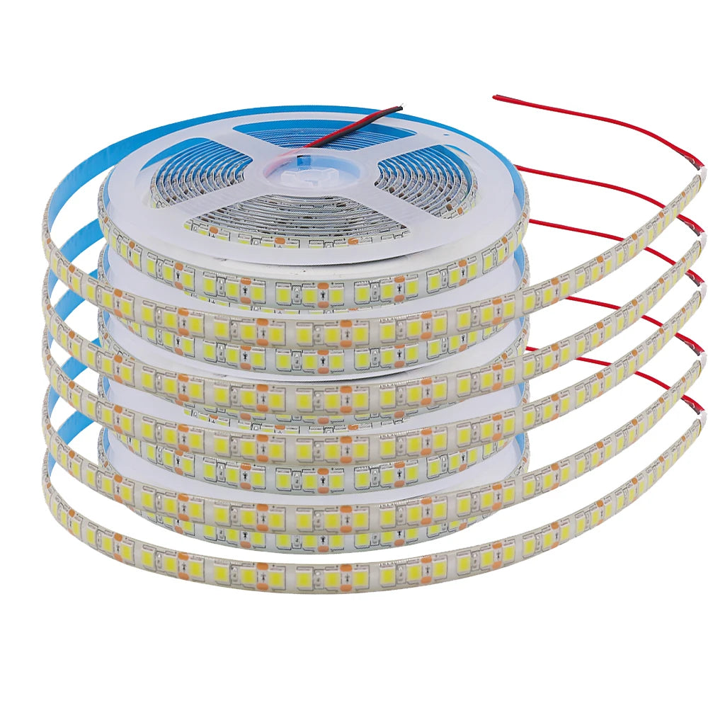 ruban led 120 led 12v blanc bleu rouge vert adhésif ip65 ip67 moderne double