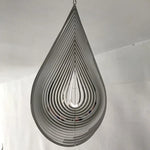 suspension décorative métal argenté moderne cercles coeurs chaînette anneau extérieur intérieur fée populaire